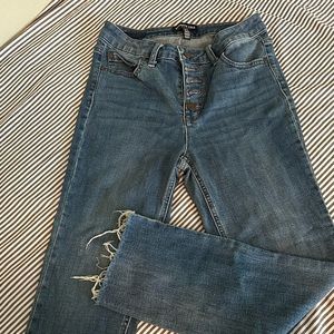 Kenneth Cole frayed jeans